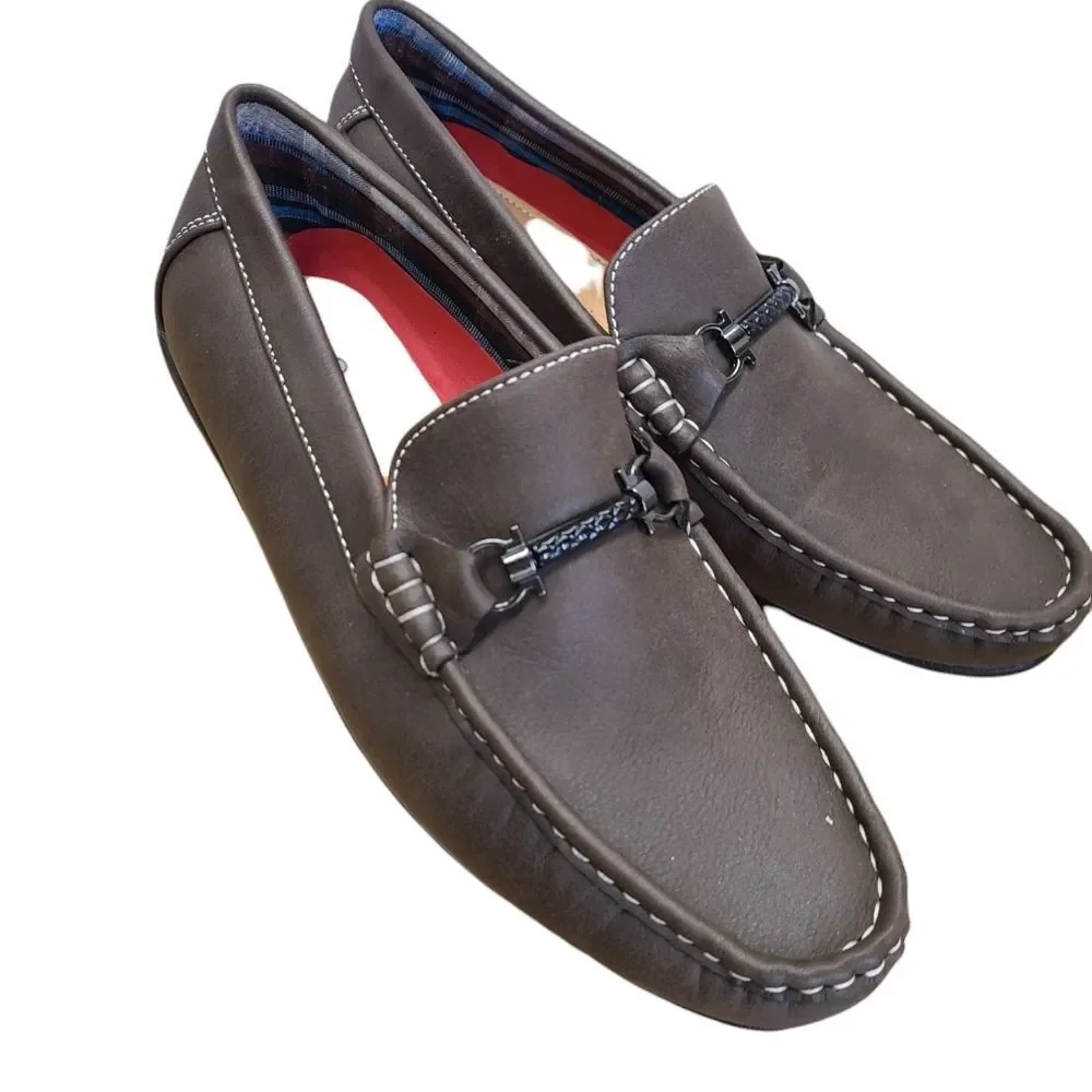 Steve Harvey Brown Loafers Size 6 - Picture 2 of 7